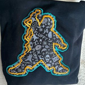 Black Fluffy Guy sweatshirt, Size 2xl